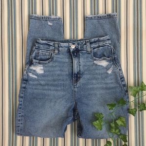 Light Wash Curvy Stretch Mom Jeans